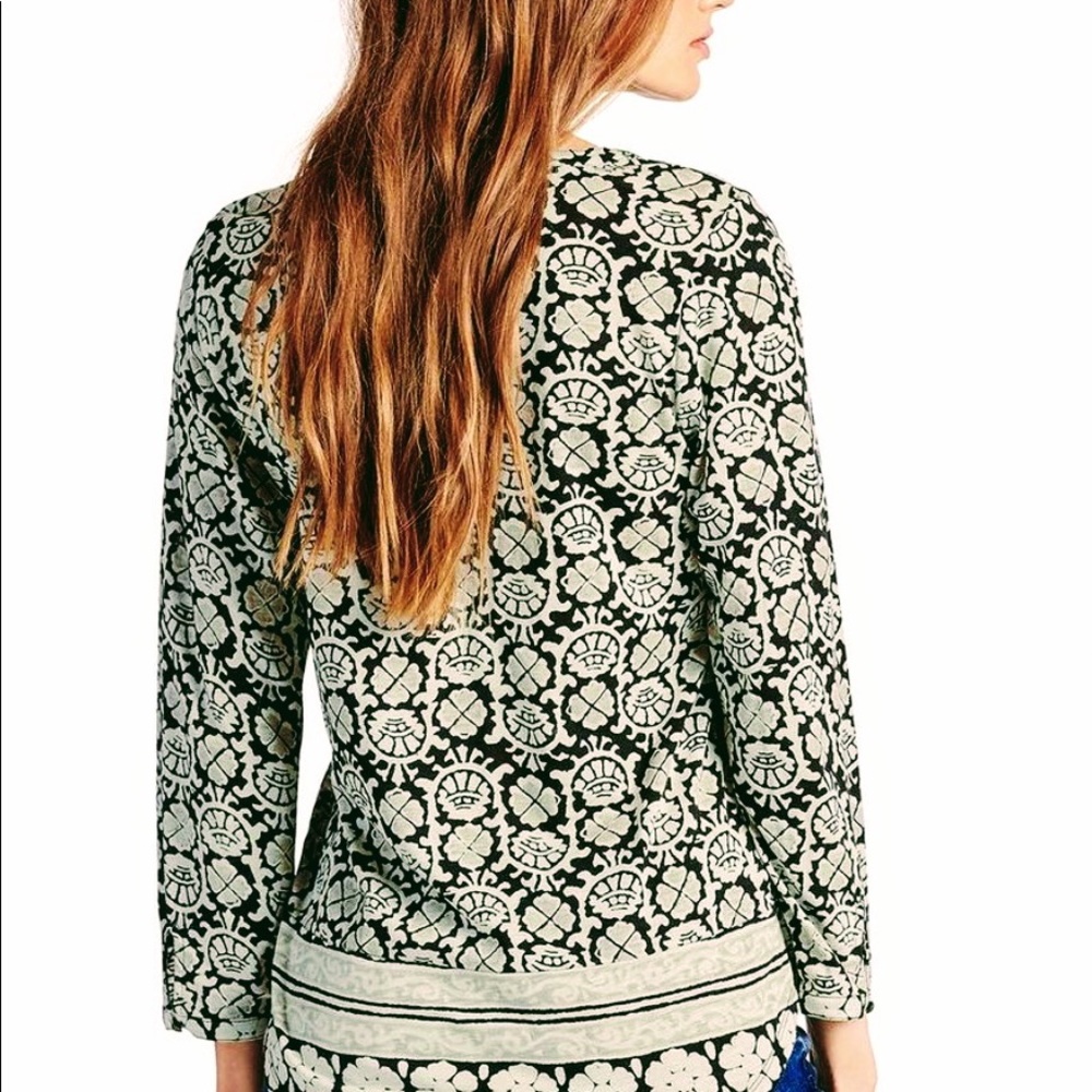 Lucky Brand Bohemian Peasant Top